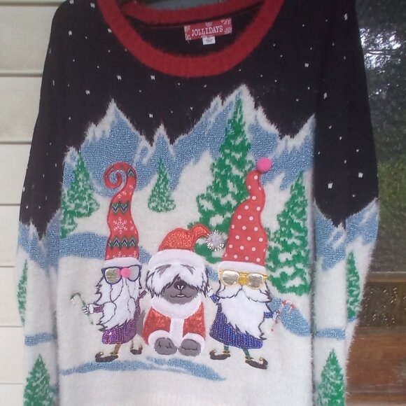 Jollidays Ugly Christmas Sweater Gnomes Size: XL - Picture 1 of 4